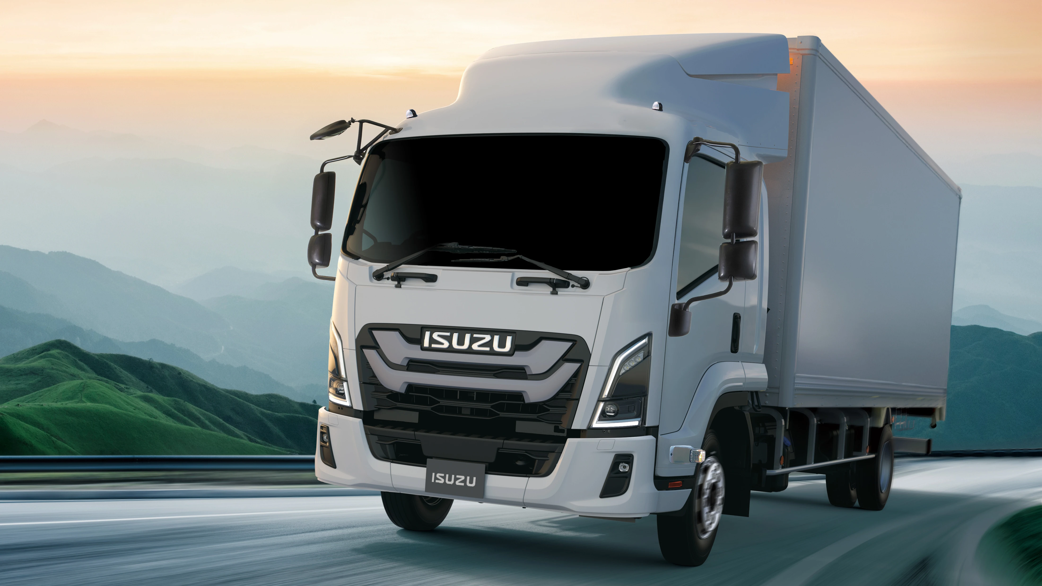ISUZU Serie F sfondo strada