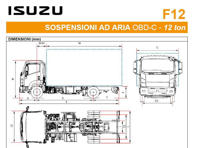Listino Isuzu F12 Sosp. Air